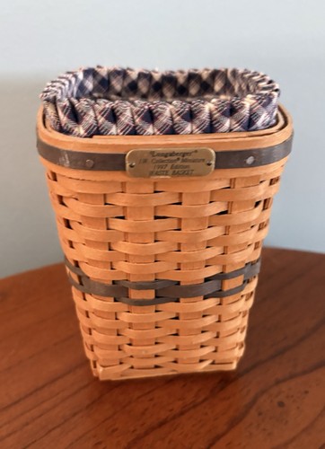 Longaberger 1997 waste basket - longaberger,